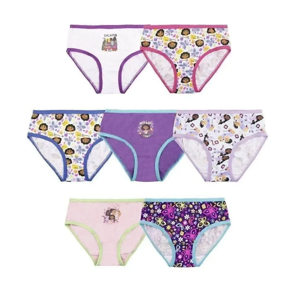 Disney ENCANTO Girls Size 4 Briefs 7 pack NEW
